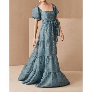 BHLDN beatrice organza maxi dress